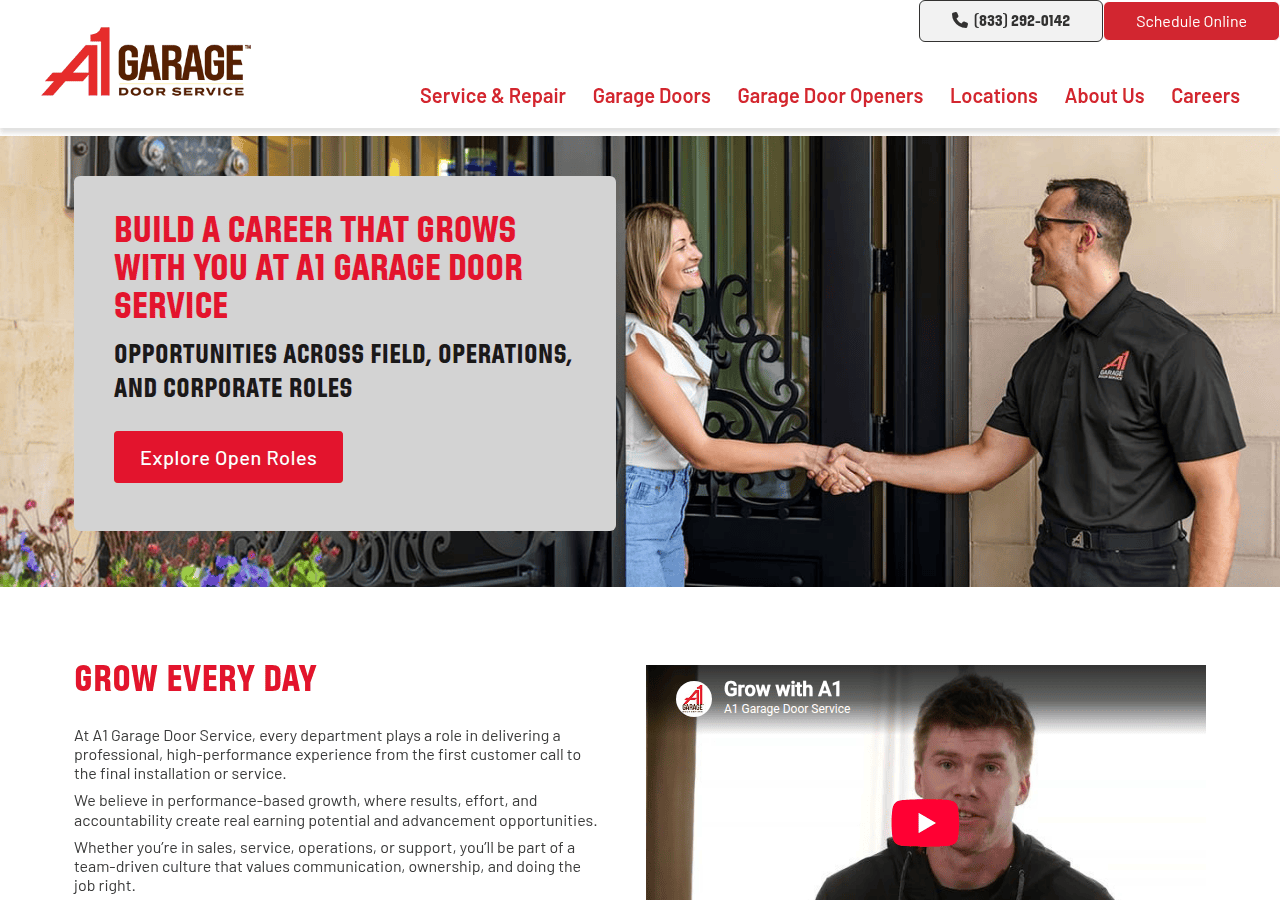 Screenshot of a1garage.com