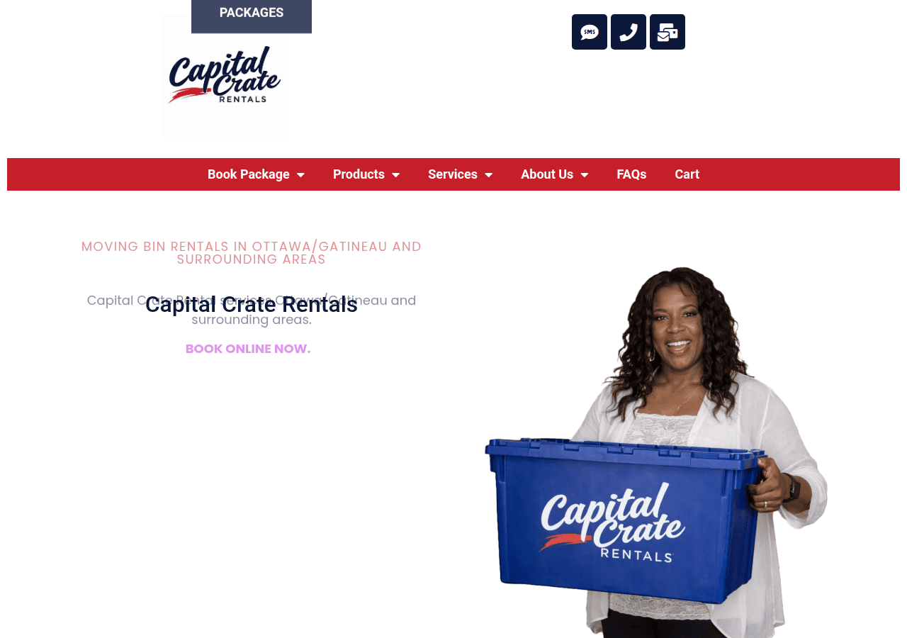 Screenshot of capitalcraterentals.ca