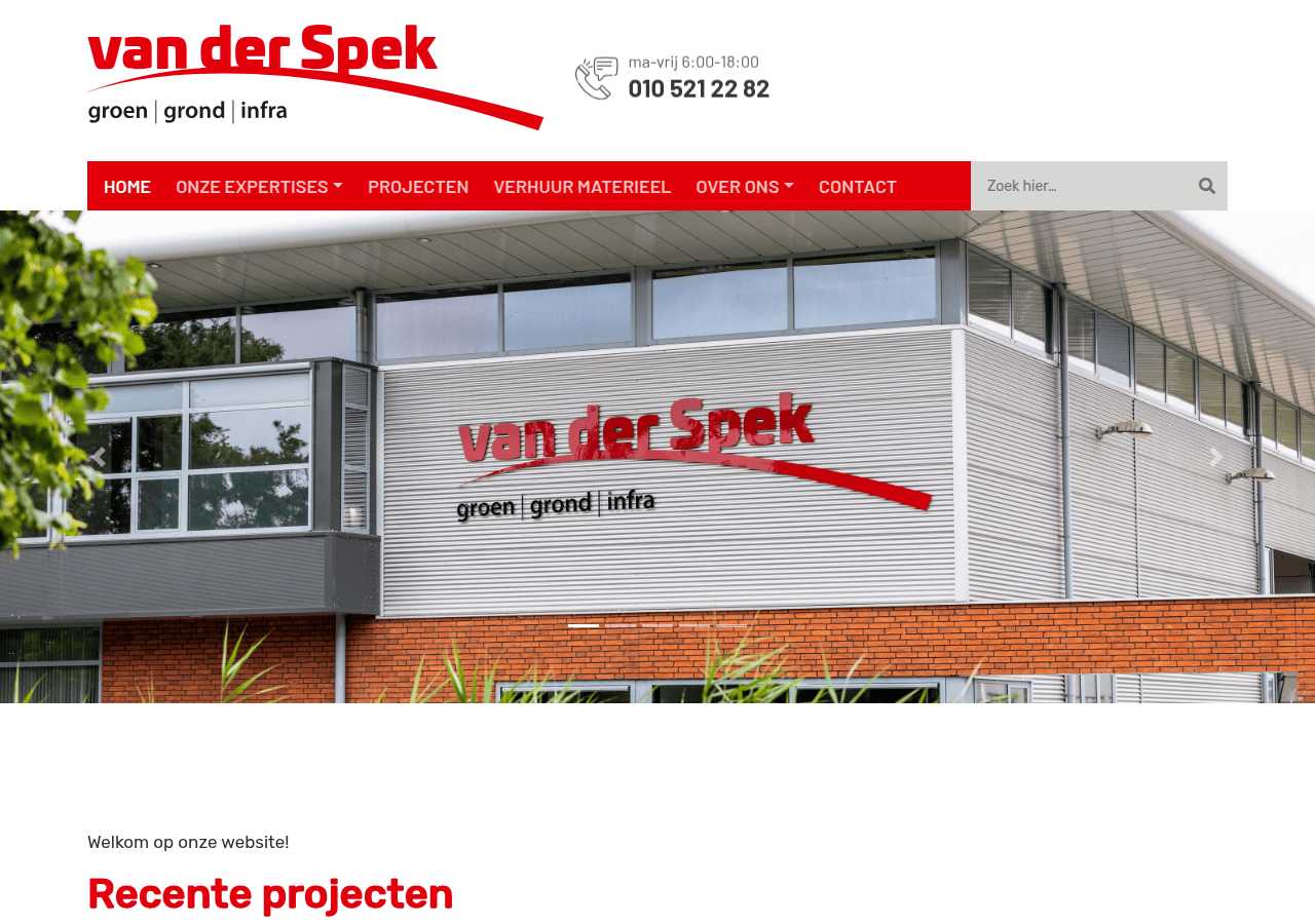 Screenshot of duurzaam-grondverzet.nl