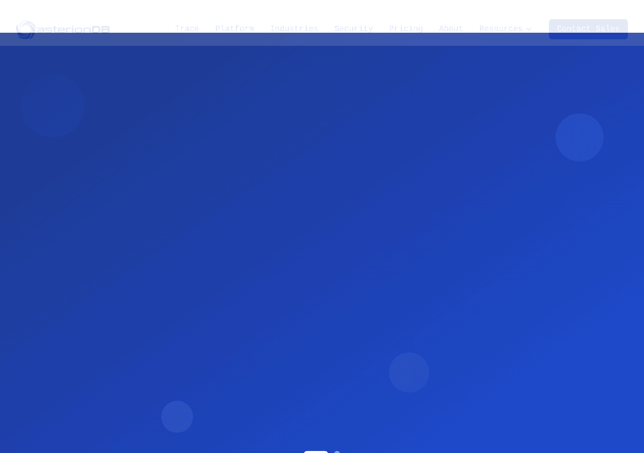 Screenshot of asteriondb.com