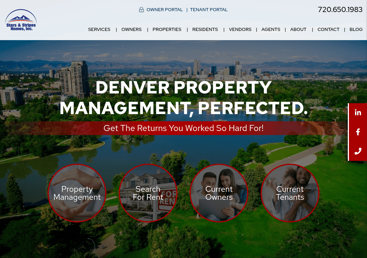 Screenshot of denverpropertymanagementcompany.com