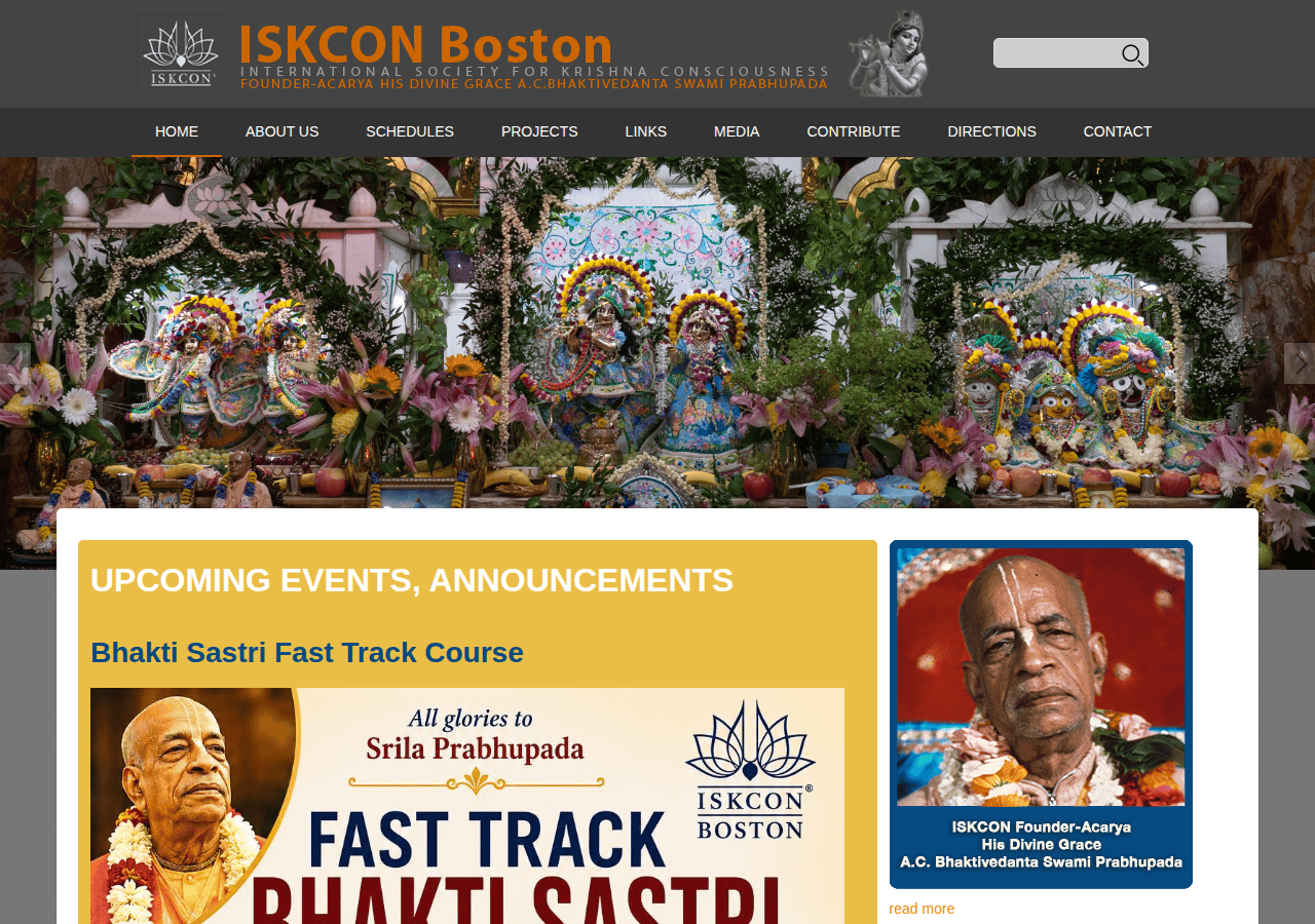 Screenshot of iskconboston.org