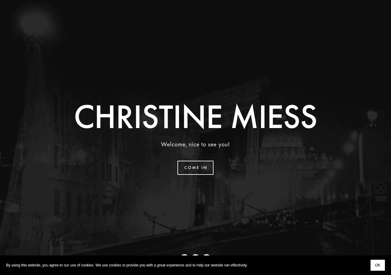 Screenshot of christinemiess.com