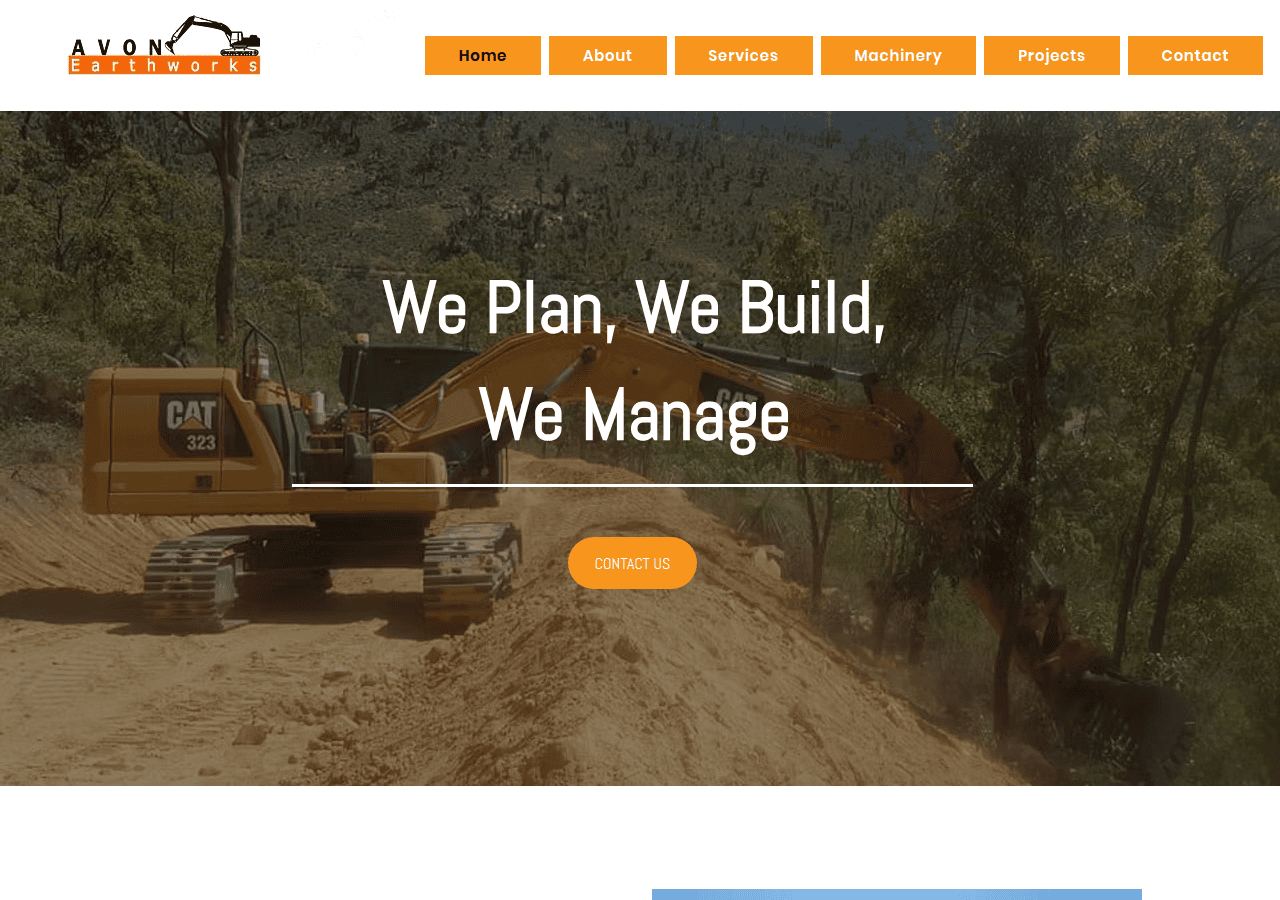 Screenshot of avonearthworks.com