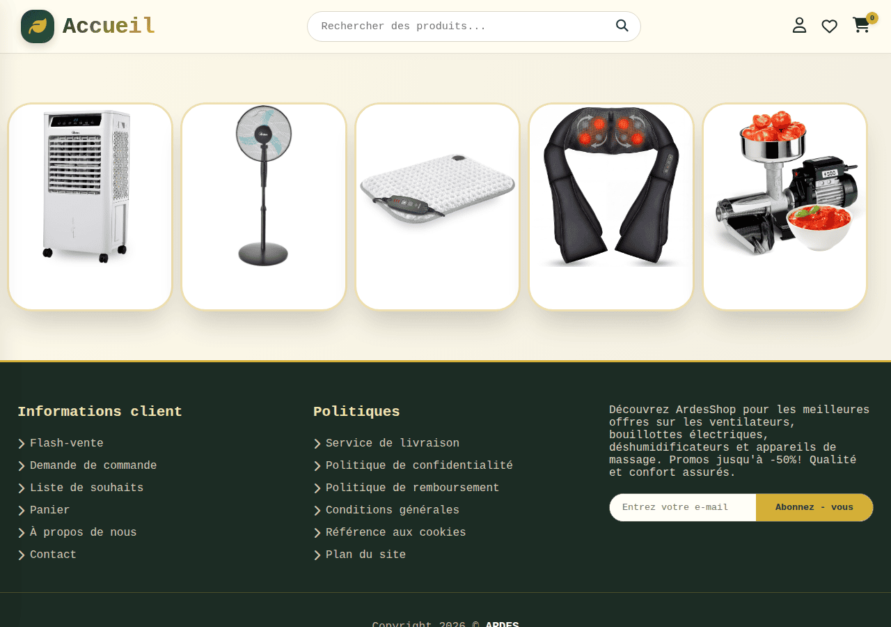 Screenshot of selectionardesbazaar.shop