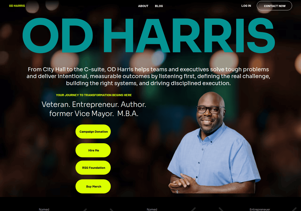 Screenshot of odharris.com
