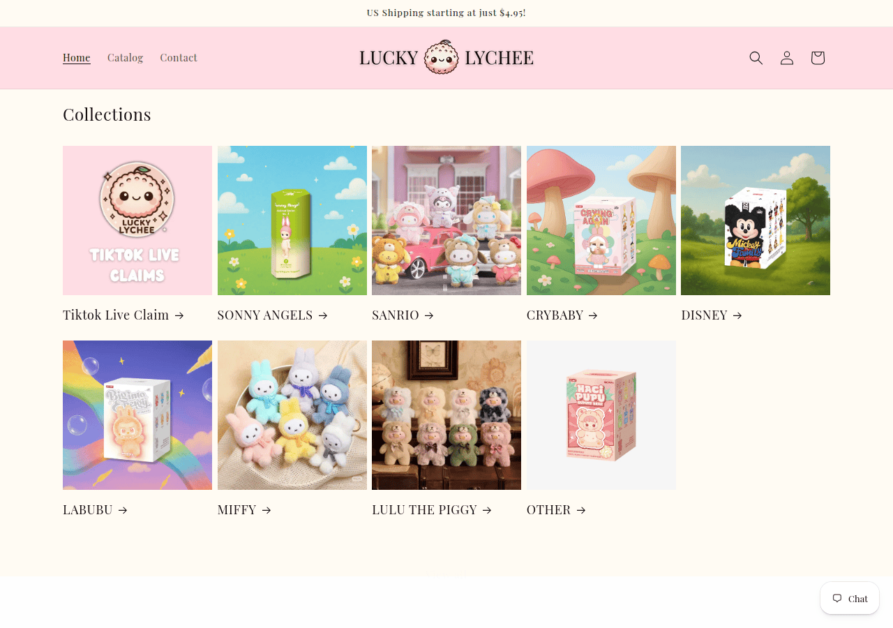 Screenshot of luckylycheeco.com