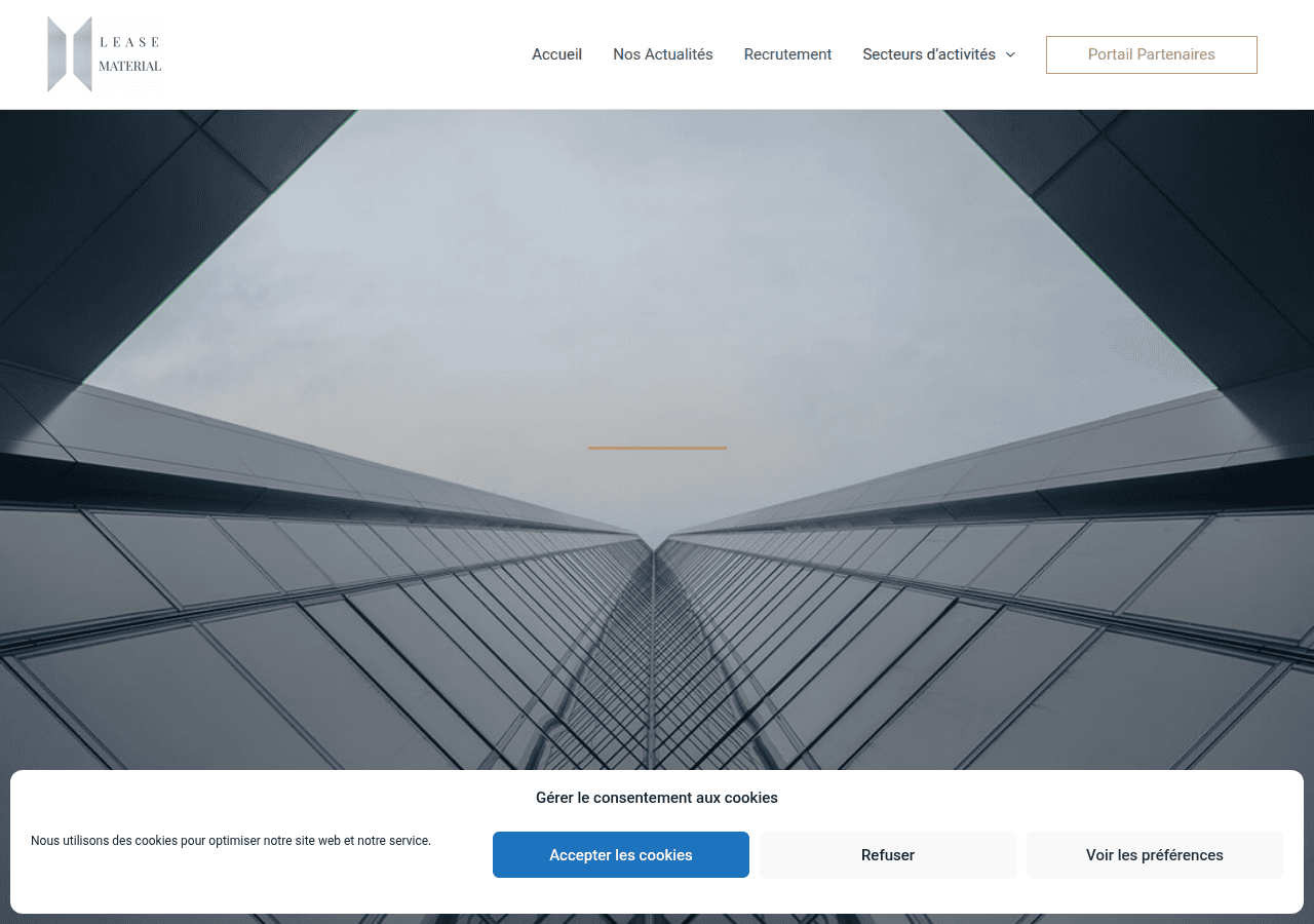 Screenshot of leasematerial.com