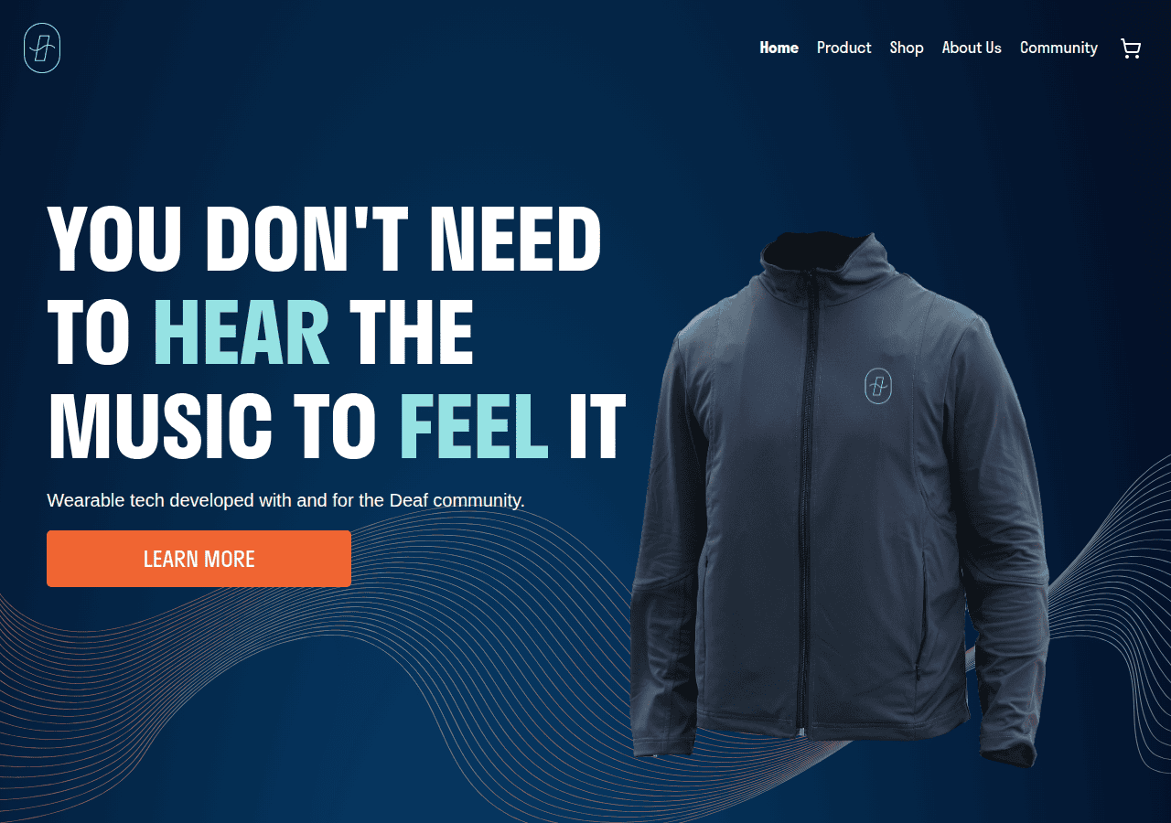 Screenshot of tactusmusic.com