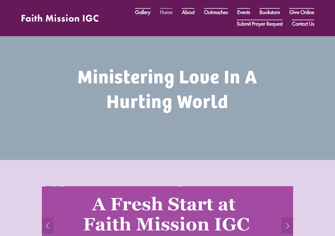 Screenshot of faithmissionigc.org