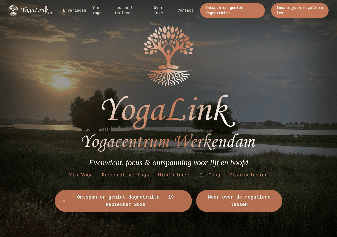 Screenshot of yogalink.nl