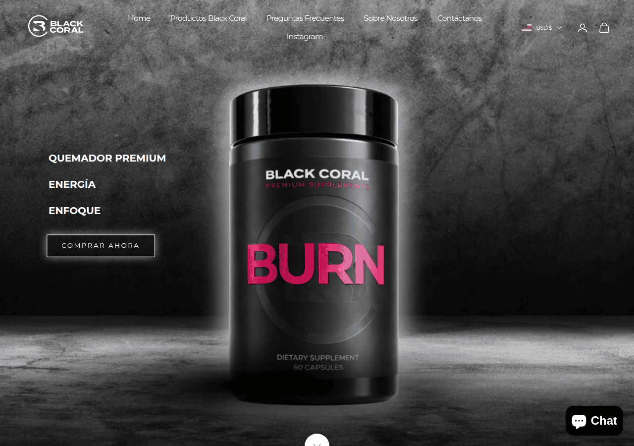 Screenshot of blackcorallabs.com