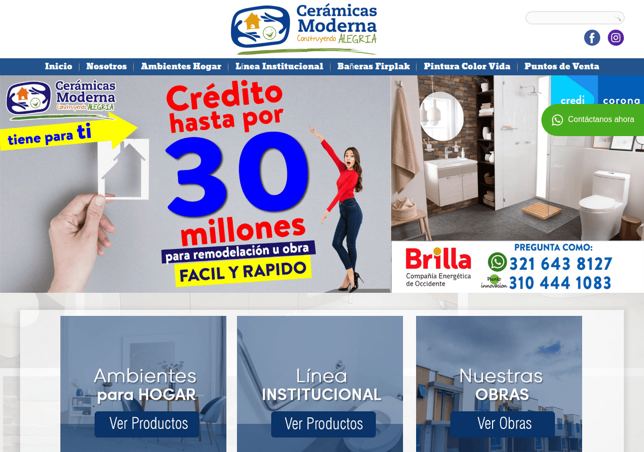 Screenshot of ceramicasmoderna.com