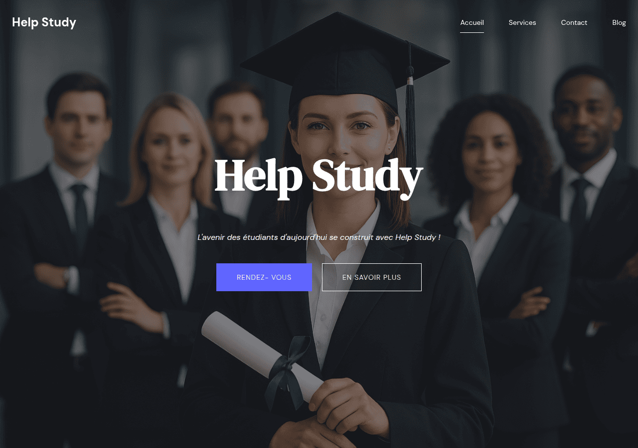 Screenshot of helpstudy.fr
