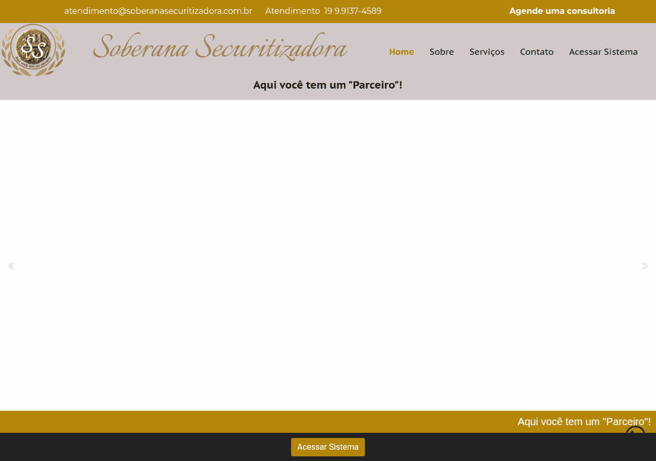 Screenshot of soberanasecuritizadora.com.br