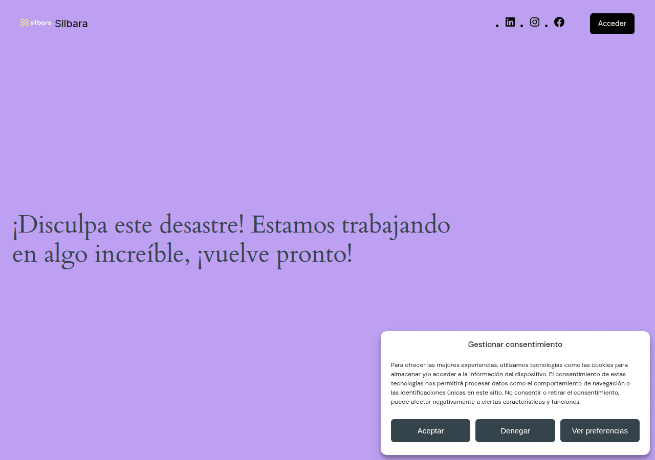 Screenshot of silbara.es