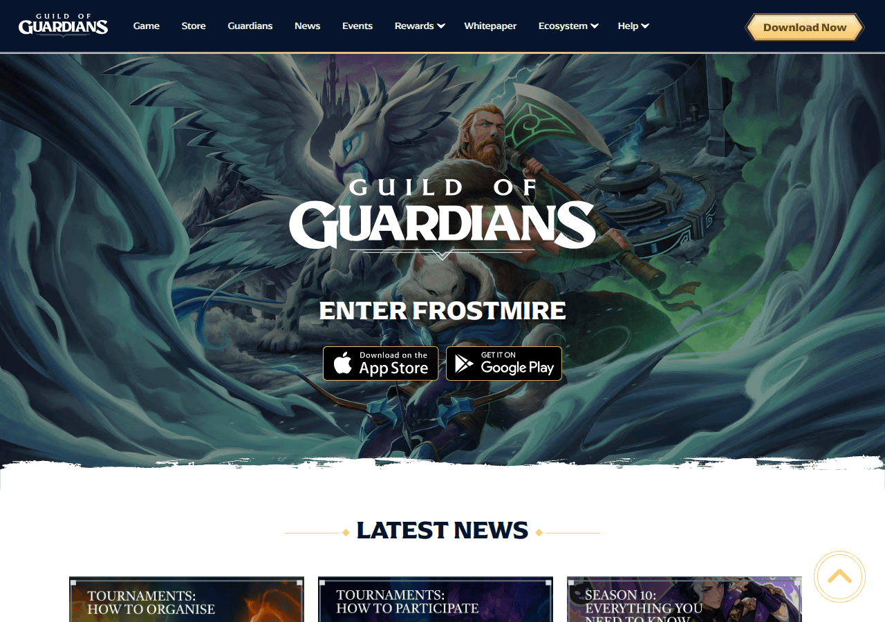 Screenshot of guildofguardians.com