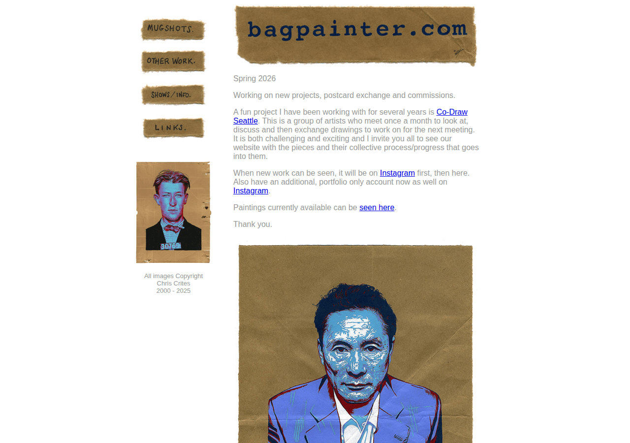 Screenshot of bagpainter.com