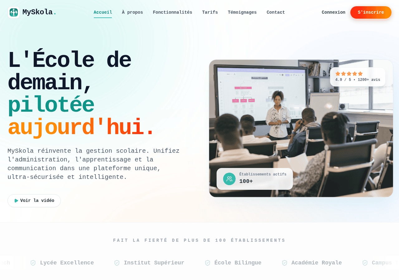 Screenshot of myskola.fr