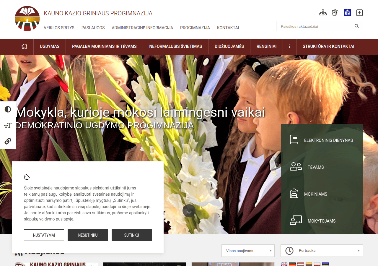 Screenshot of kgm.lt