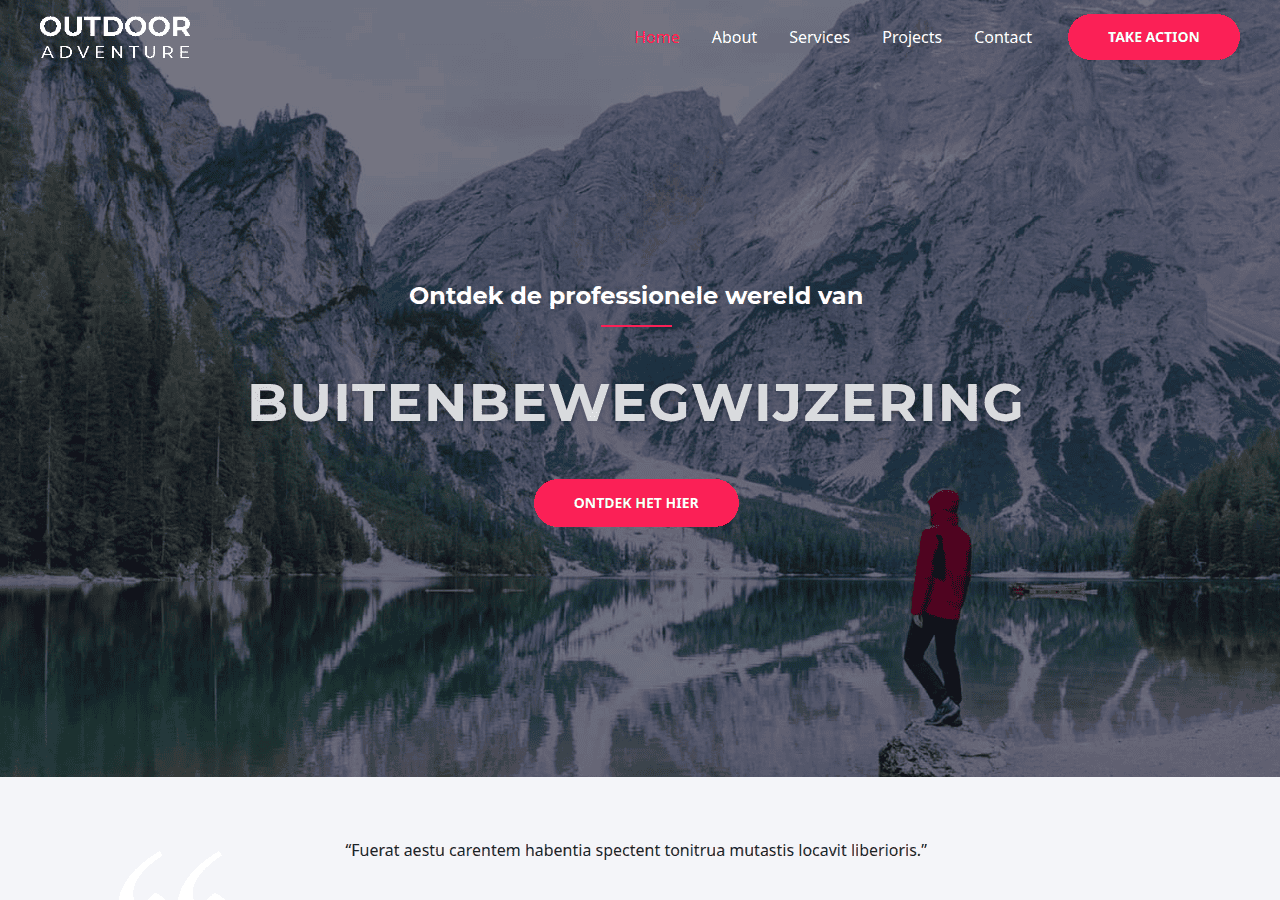 Screenshot of buitenbewegwijzering.eu