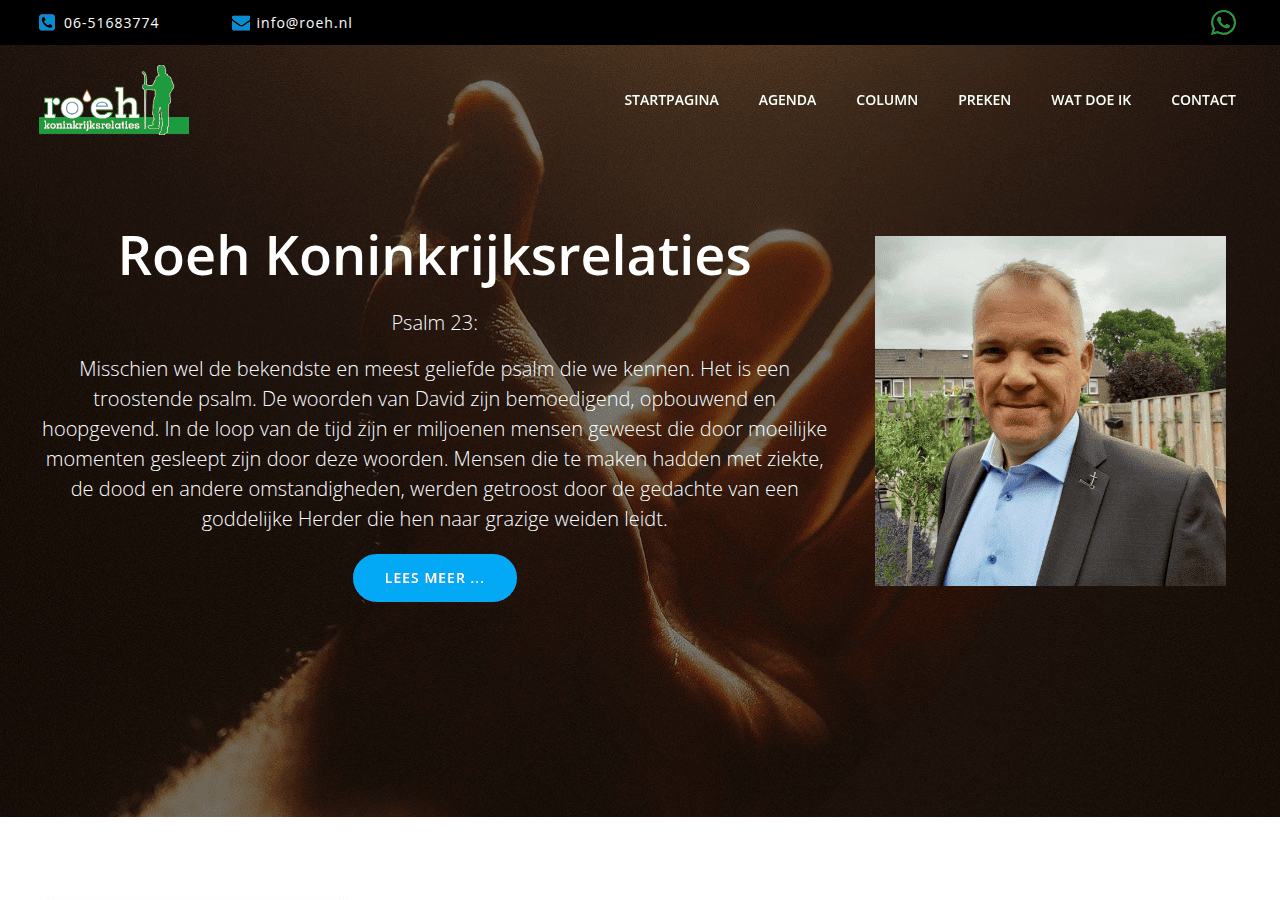 Screenshot of roeh.nl