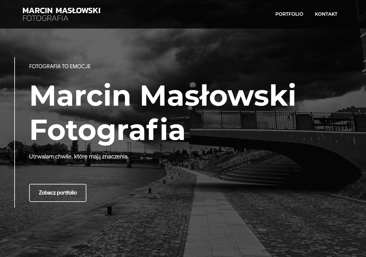Screenshot of marcinmaslowskifoto.pl