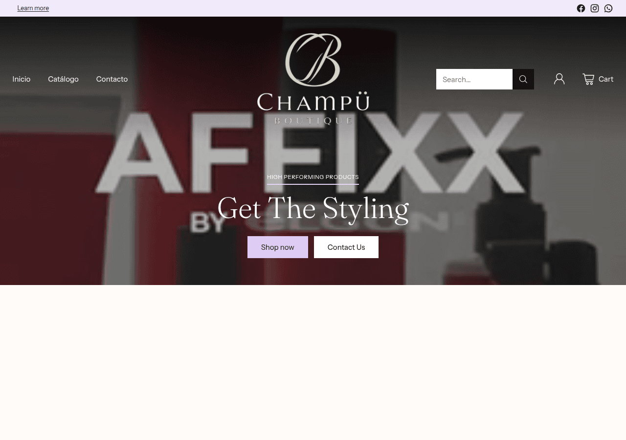 Screenshot of champuboutique.com