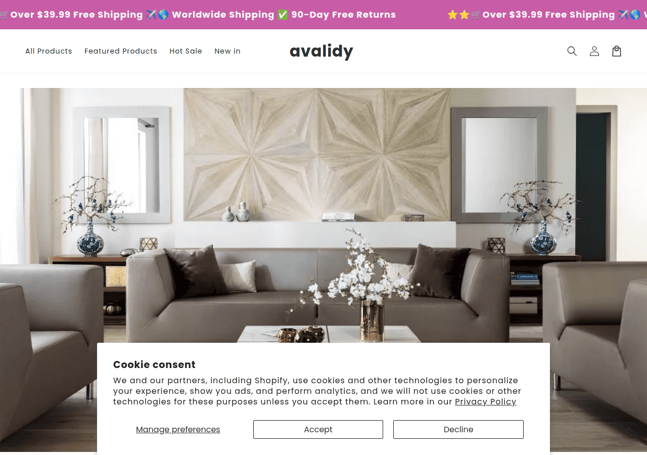 Screenshot of avalidy.com