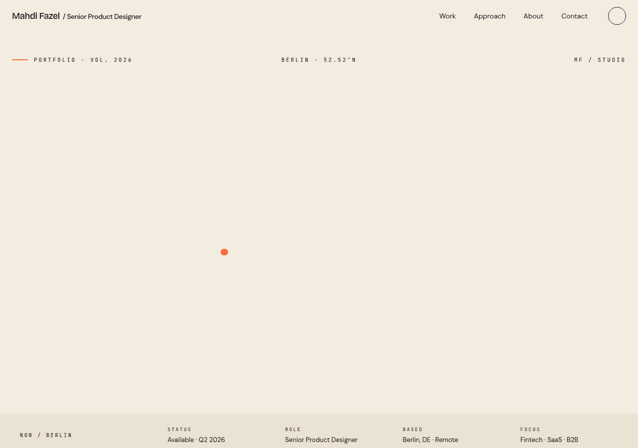 Screenshot of mahdifazel.design
