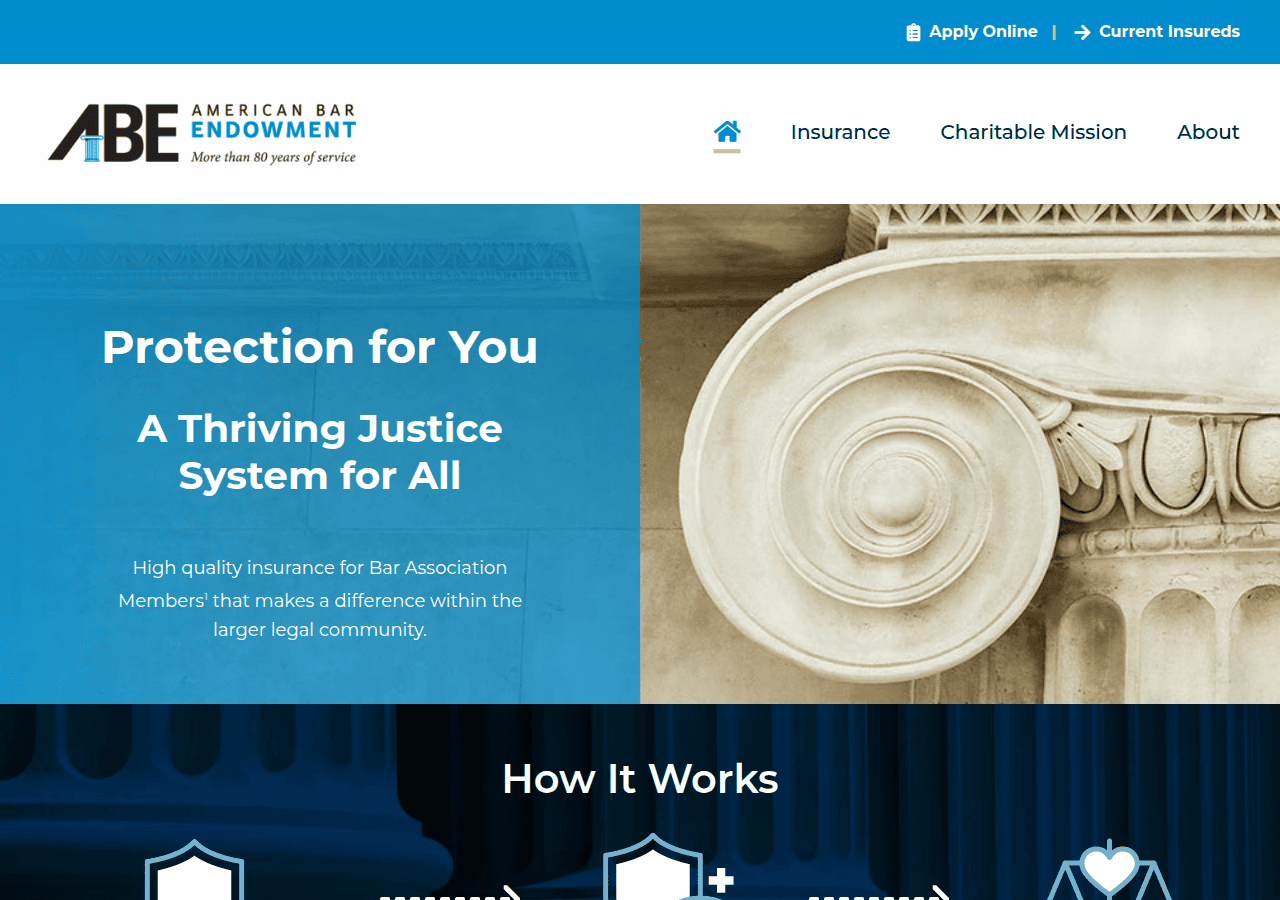 Screenshot of abendowment.org
