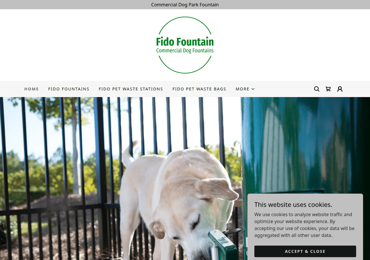 Screenshot of fidofountain.com