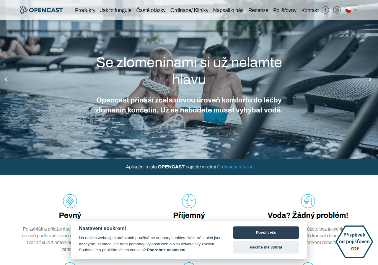 Screenshot of opencast.cz