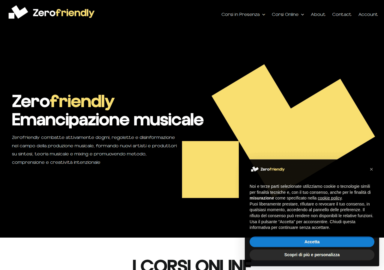 Screenshot of zerofriendly.com