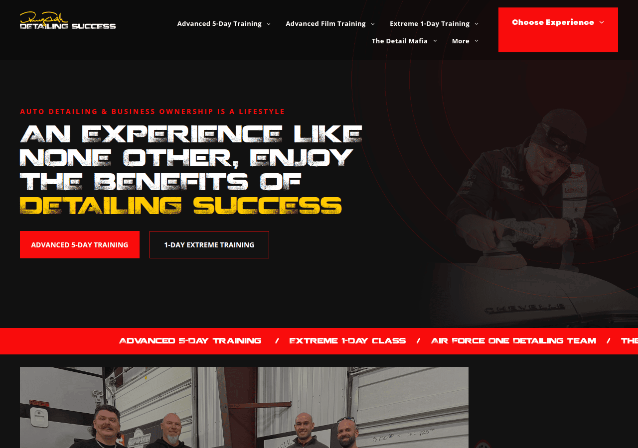 Screenshot of detailingsuccess.com