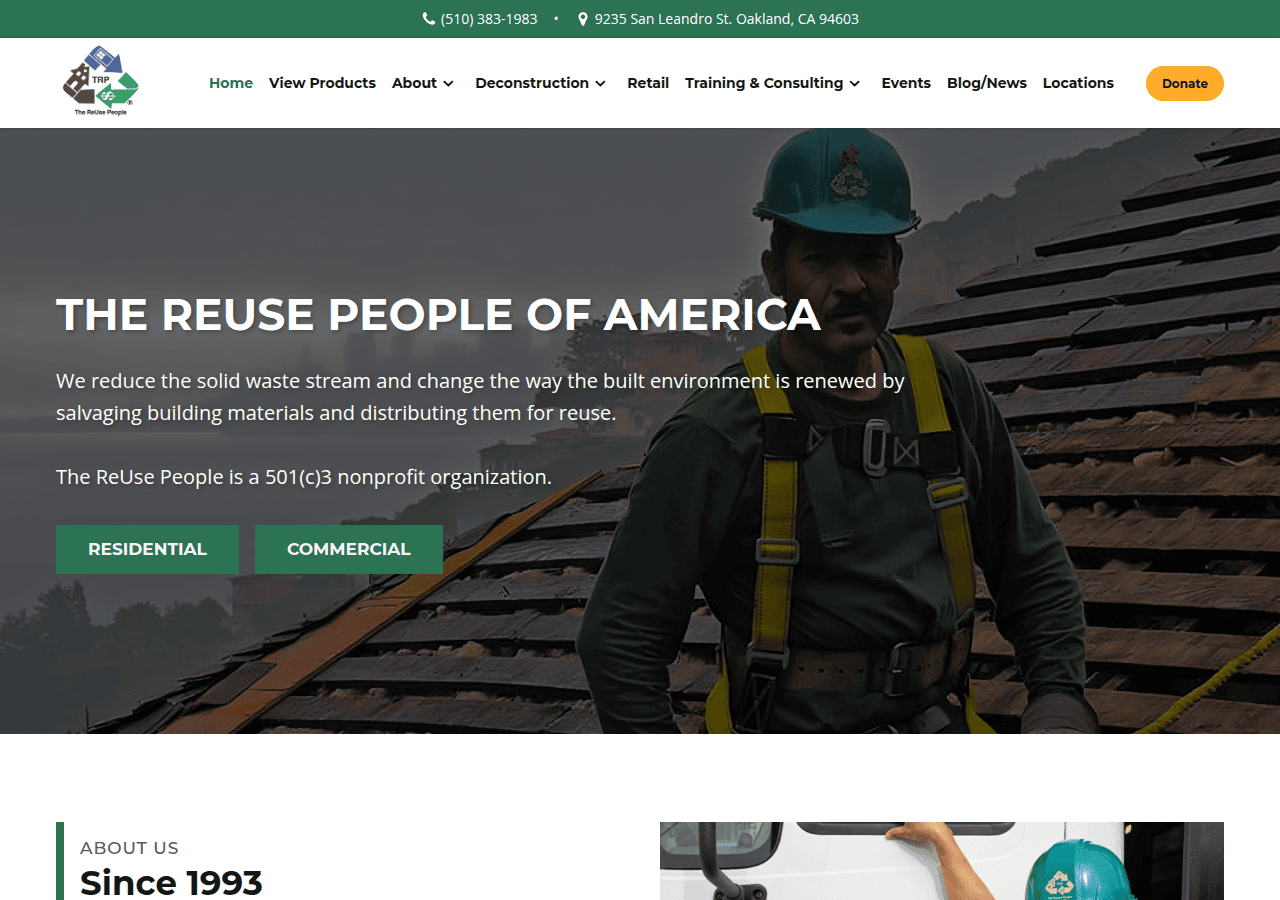 Screenshot of thereusepeople.org