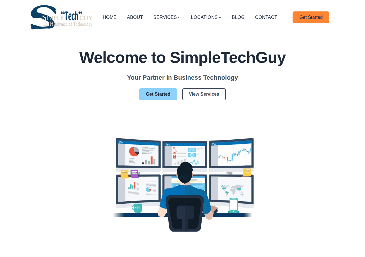 Screenshot of simpletechguy.com
