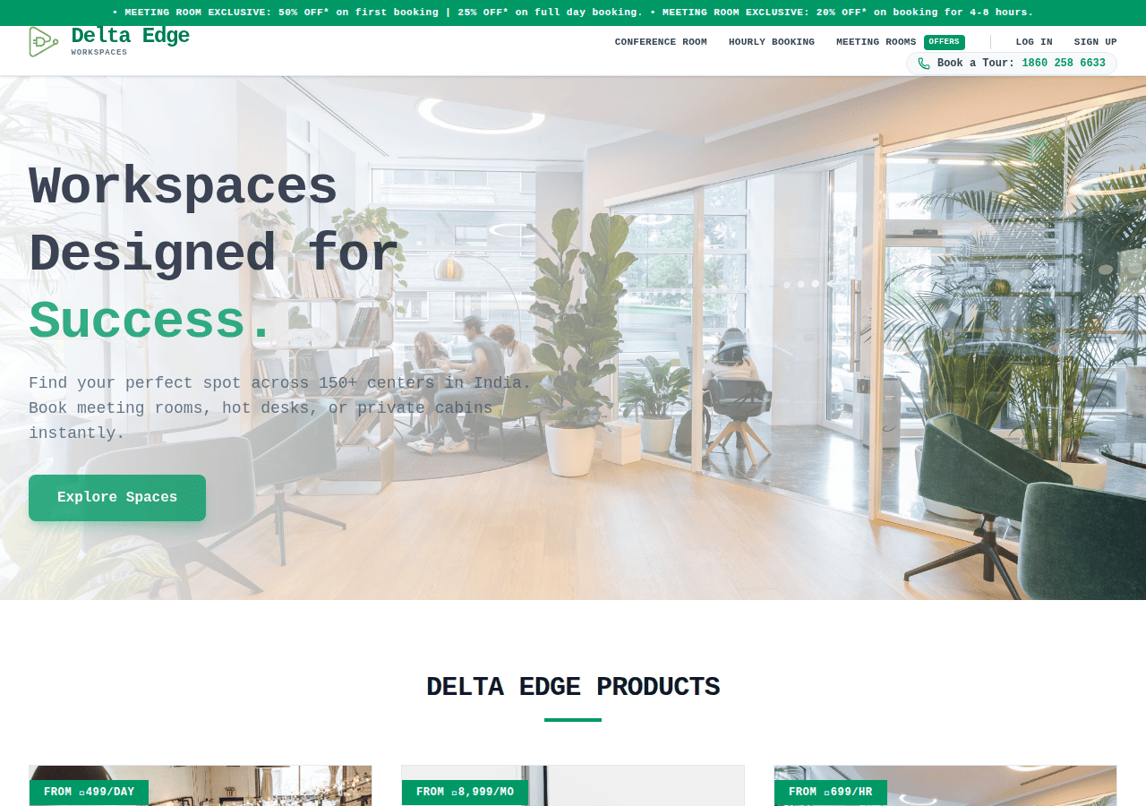 Screenshot of deltaedgeoffice.in