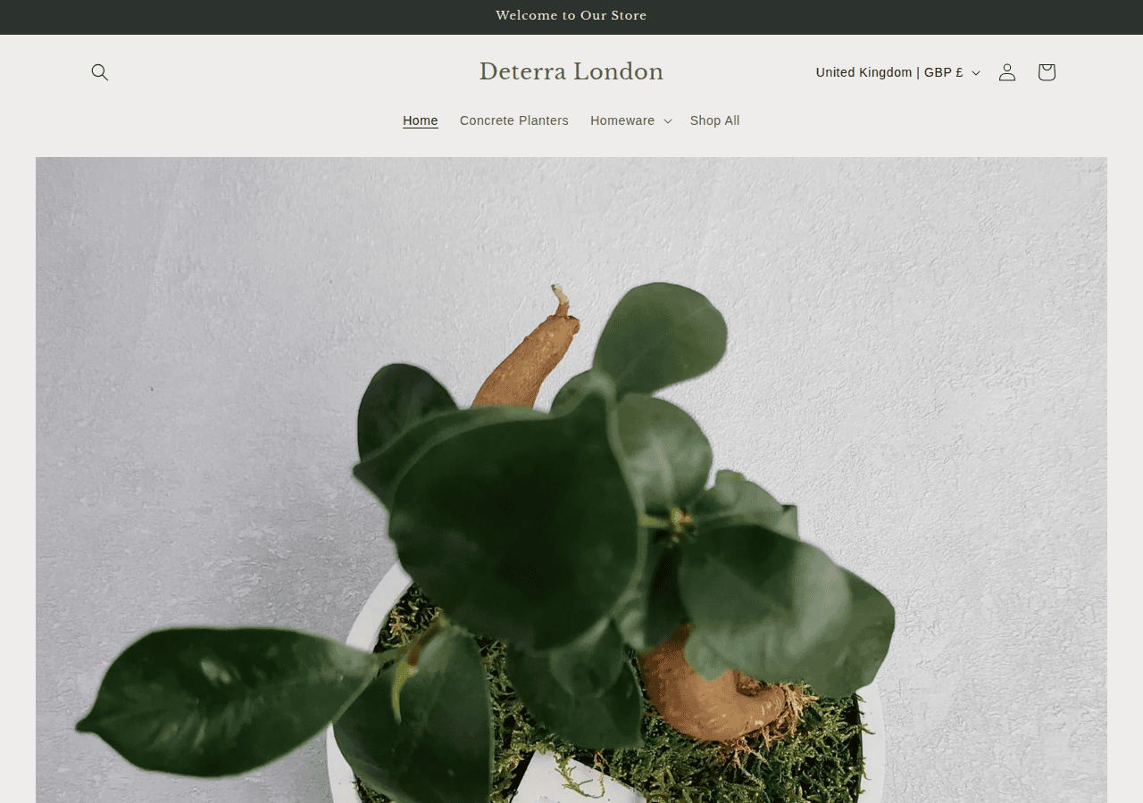 Screenshot of deterra.london