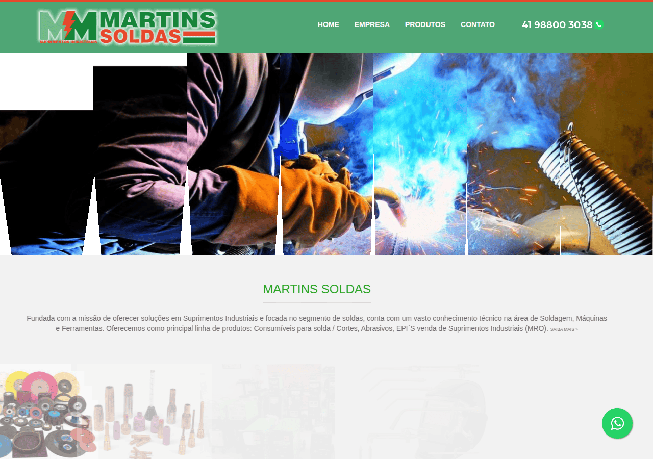 Screenshot of martinssoldas.com.br
