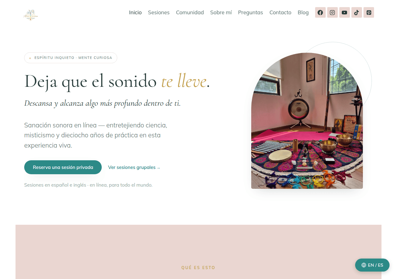 Screenshot of alma8sonora.com