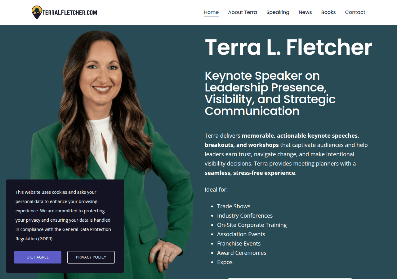 Screenshot of terralfletcher.com