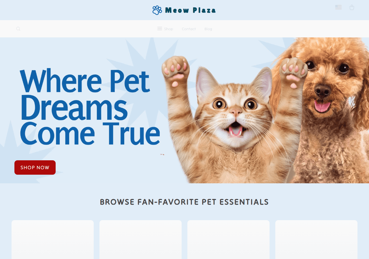 Screenshot of meowplaza.shop