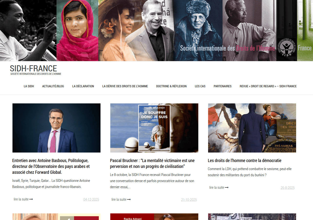Screenshot of sidh-france.org