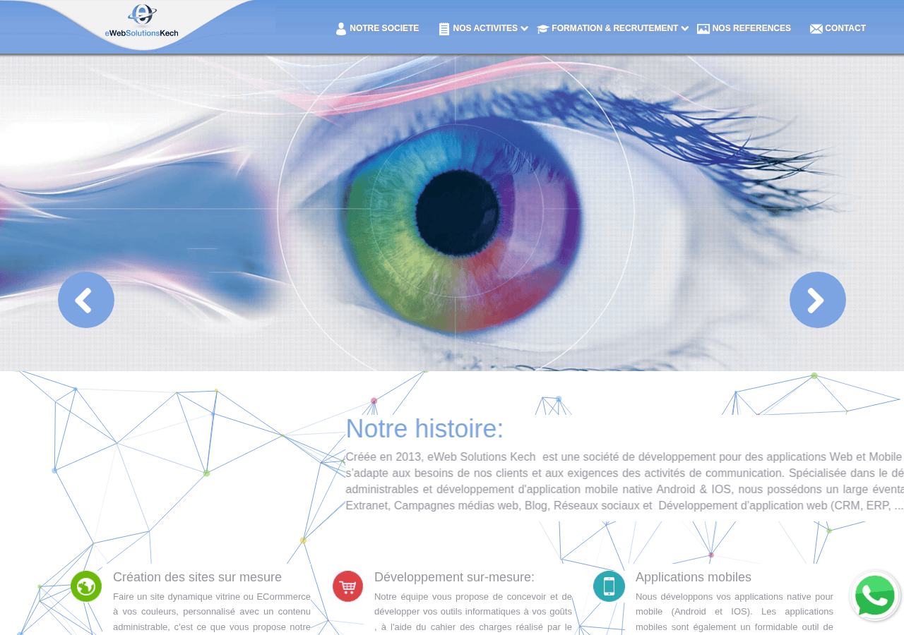 Screenshot of ewebsolutionskech.com