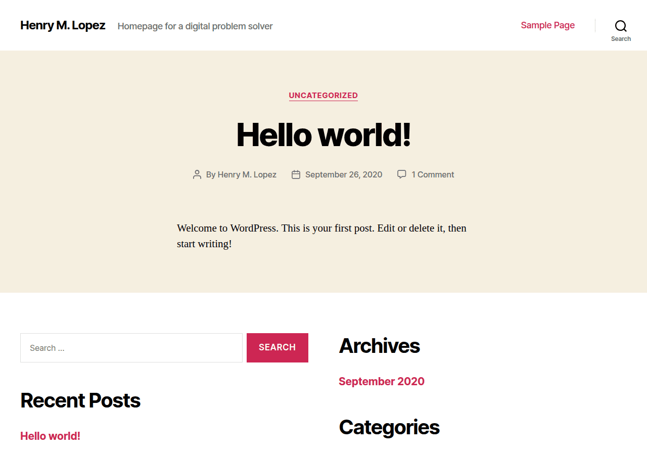 Screenshot of henrymlopez.com