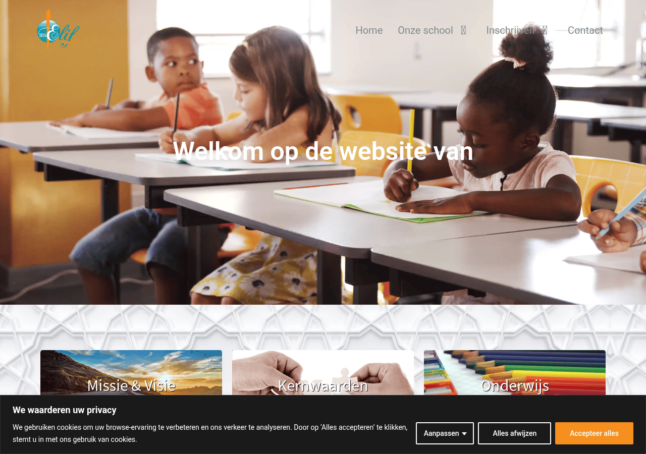 Screenshot of elifzaanstad.nl