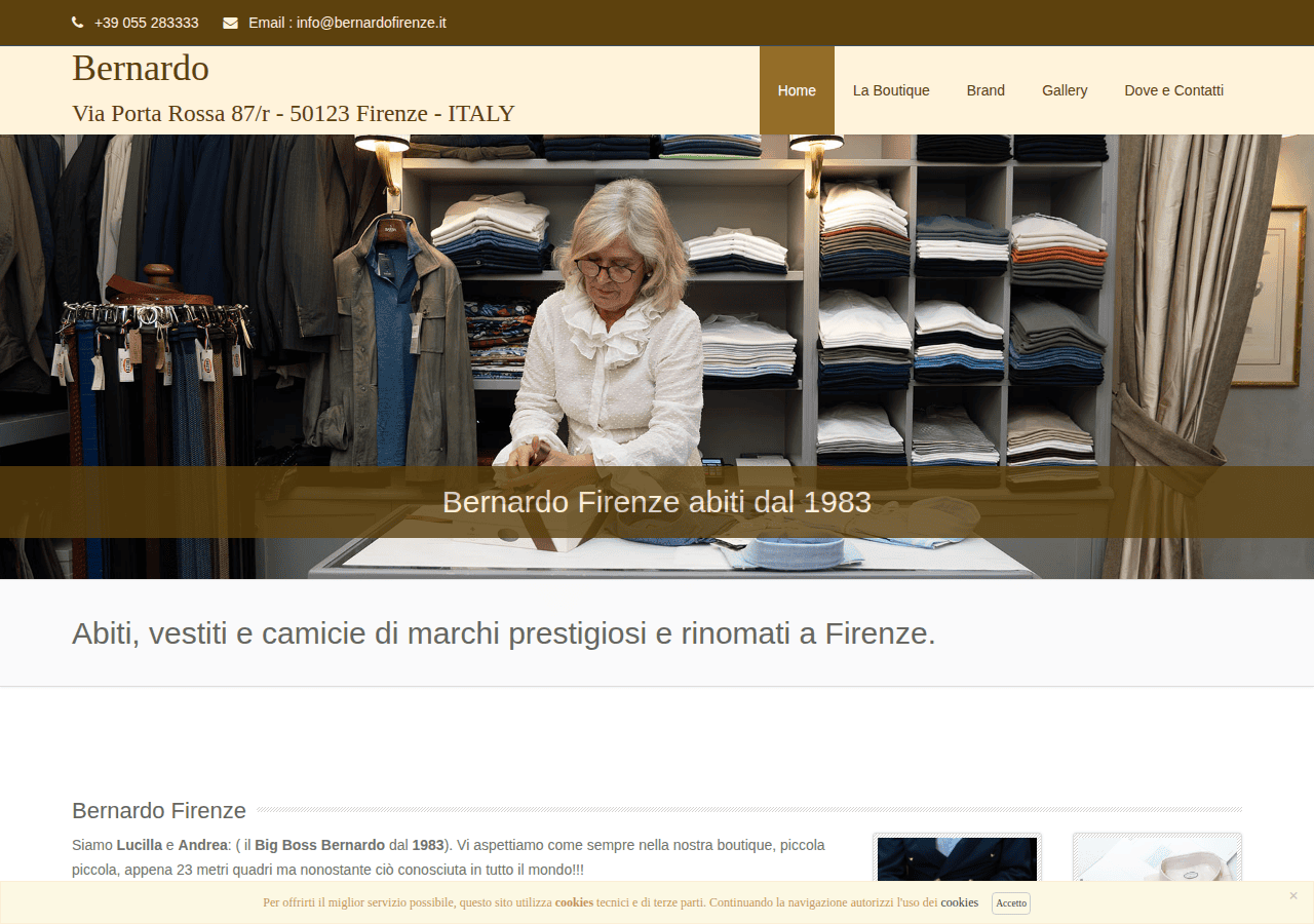 Screenshot of bernardofirenze.it