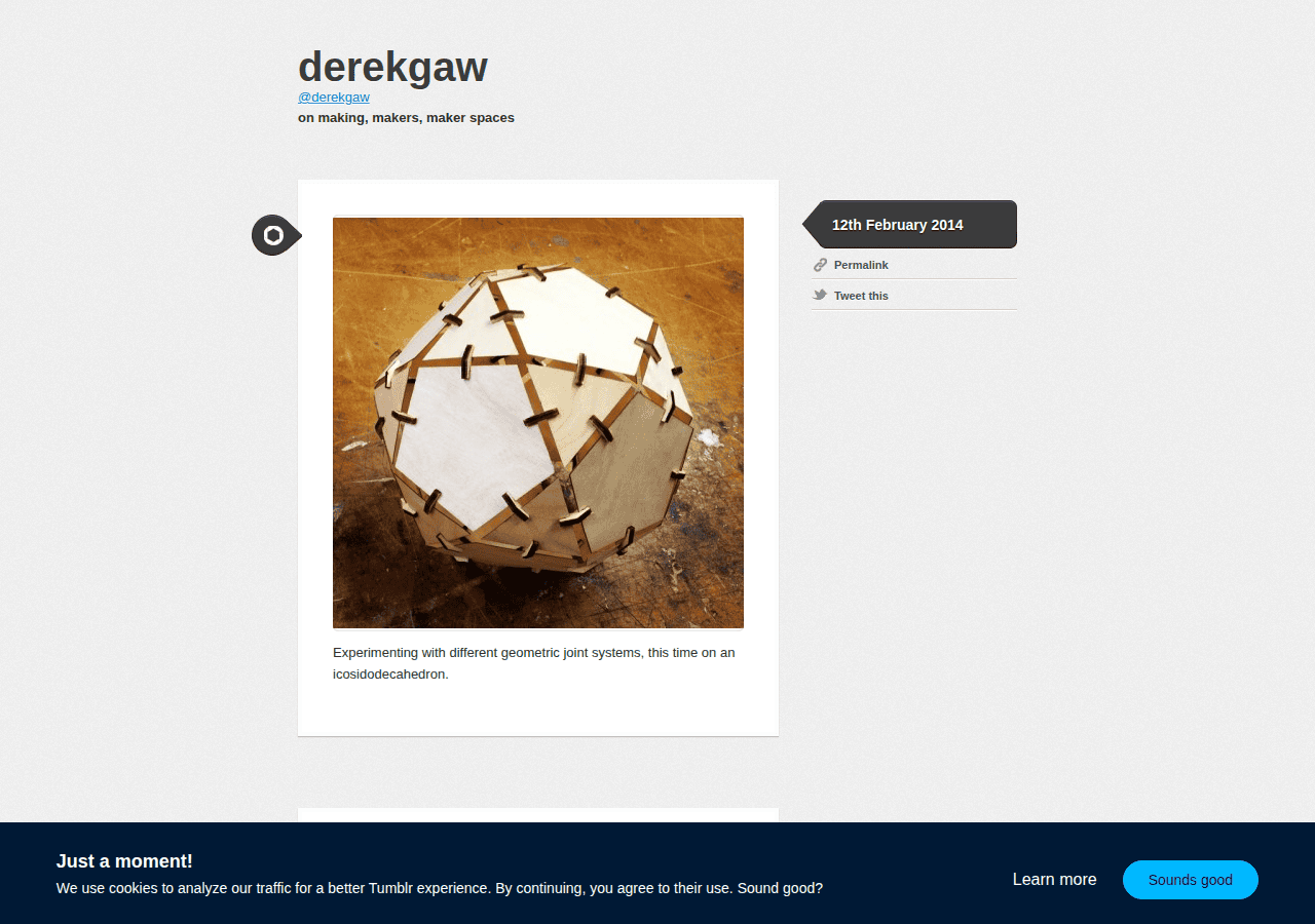 Screenshot of derekgaw.com