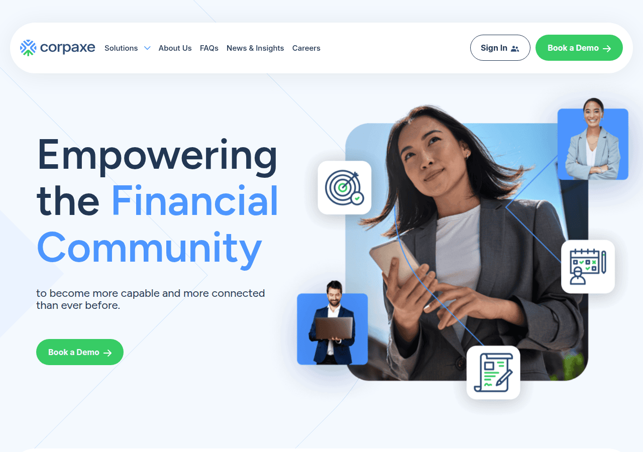 Screenshot of corpaxe.com